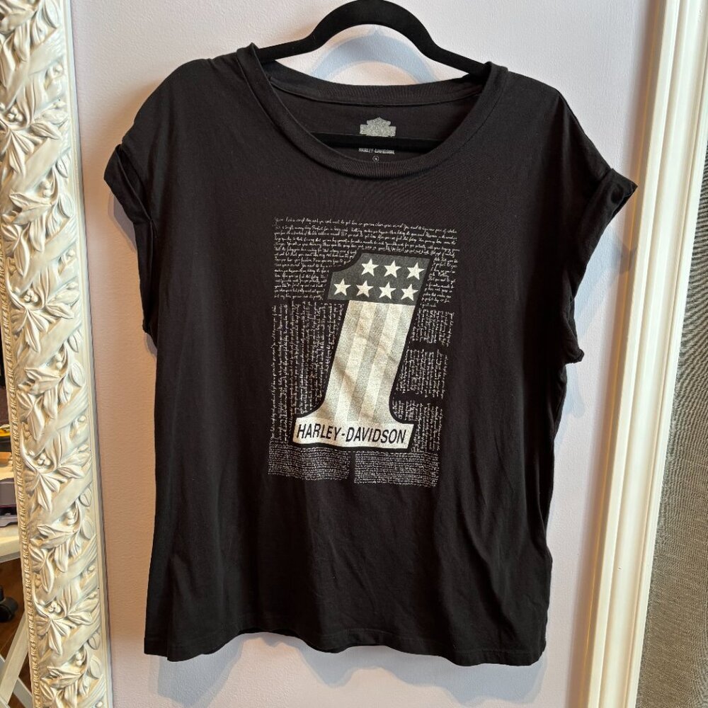 Womens Harley Davidson Moto Casual Tshirt size Xlarge